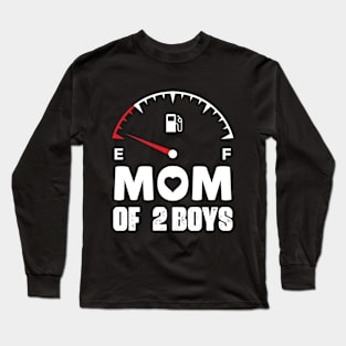 Mom of 2 Boys Mothers Day Birthday Women Long Sleeve T-Shirt